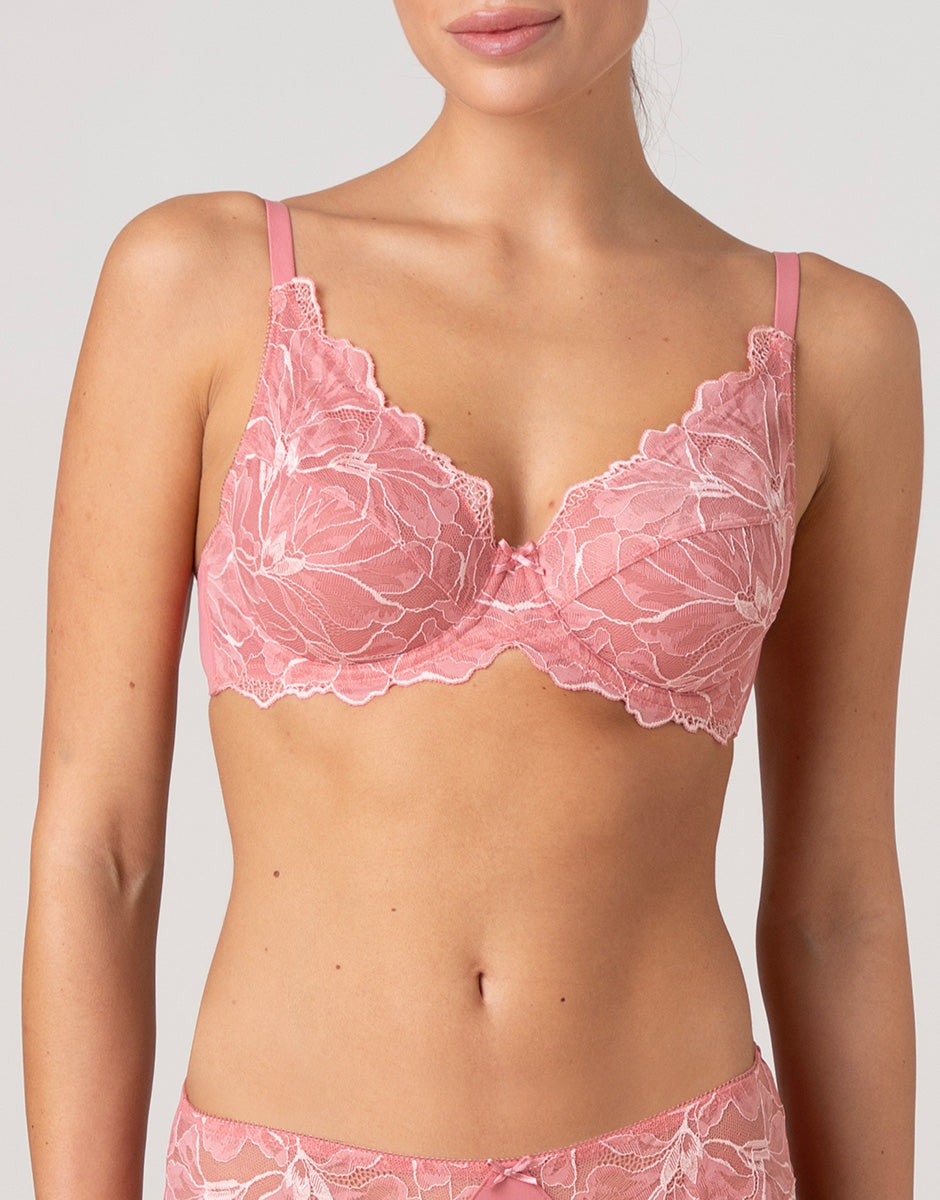 Lovable Garden Flowers Lace Reggiseno a vela con ferretto Floreal Lace rosa pesco