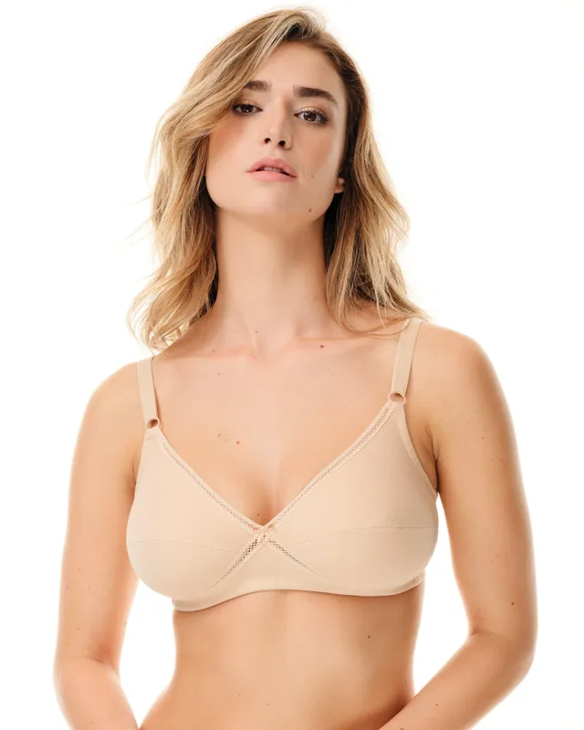 SPIMAN Cotton reggiseno incrociato senza ferretto coppa B