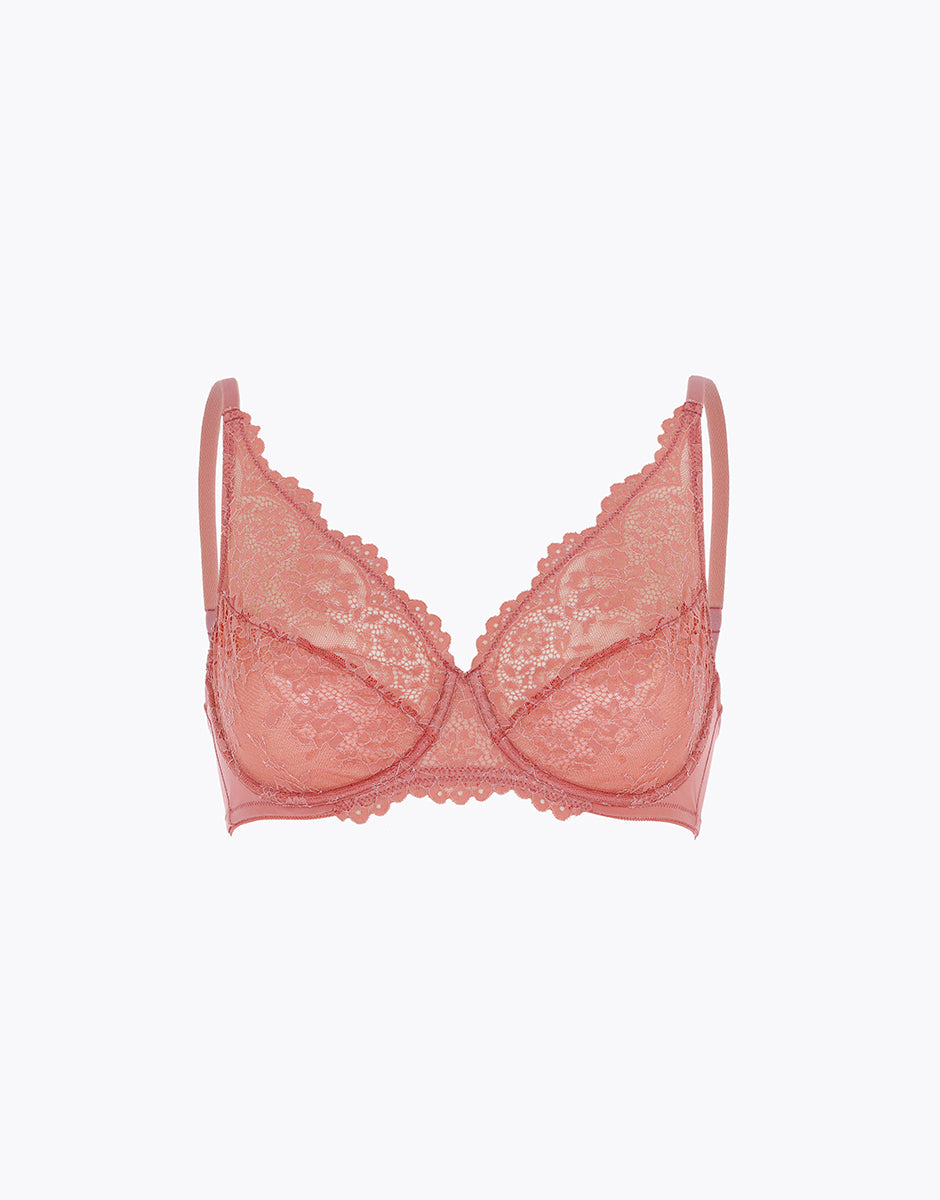 Lovable Garden Flowers Lace Stylish Lace reggiseno 3C–6E terracotta chiaro in pizzo