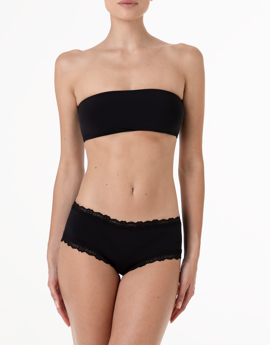 Lovable So Lacy Panties Lacy Micro culotte nera in microfibra e pizzo