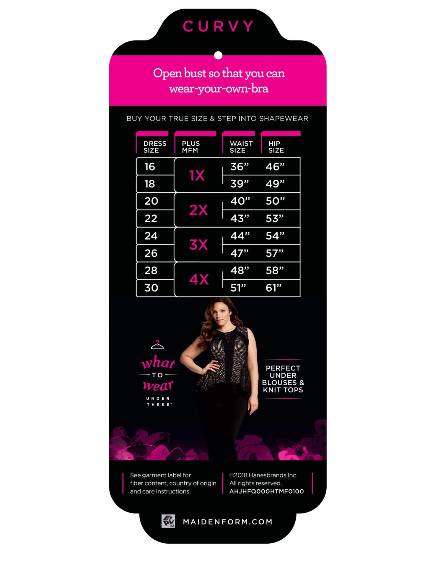 Maidenform Body Shapers WYOB Torsette body modellante