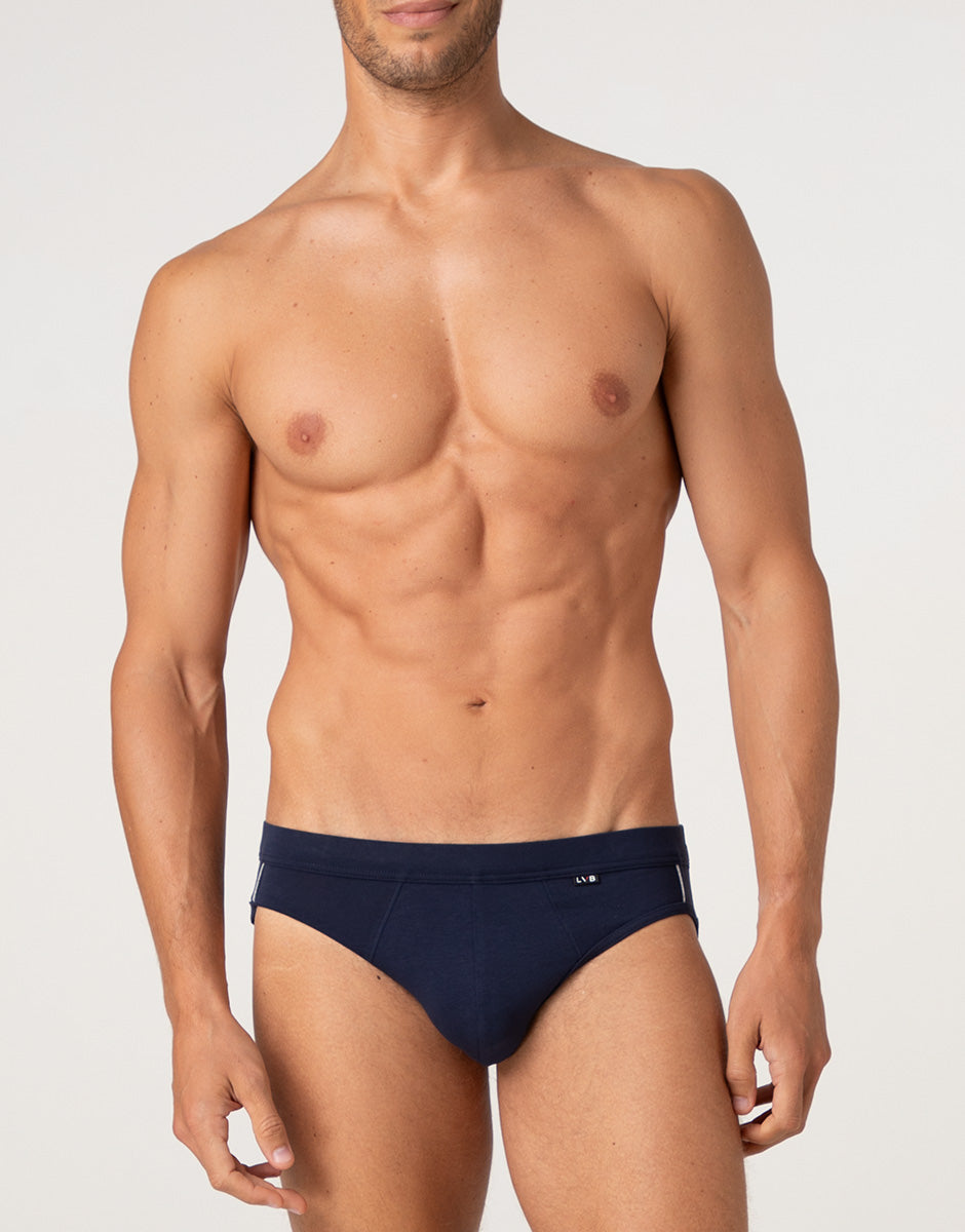 Lovable Lovely Dynamic Cotton slip blu notte in cotone elasticizzato