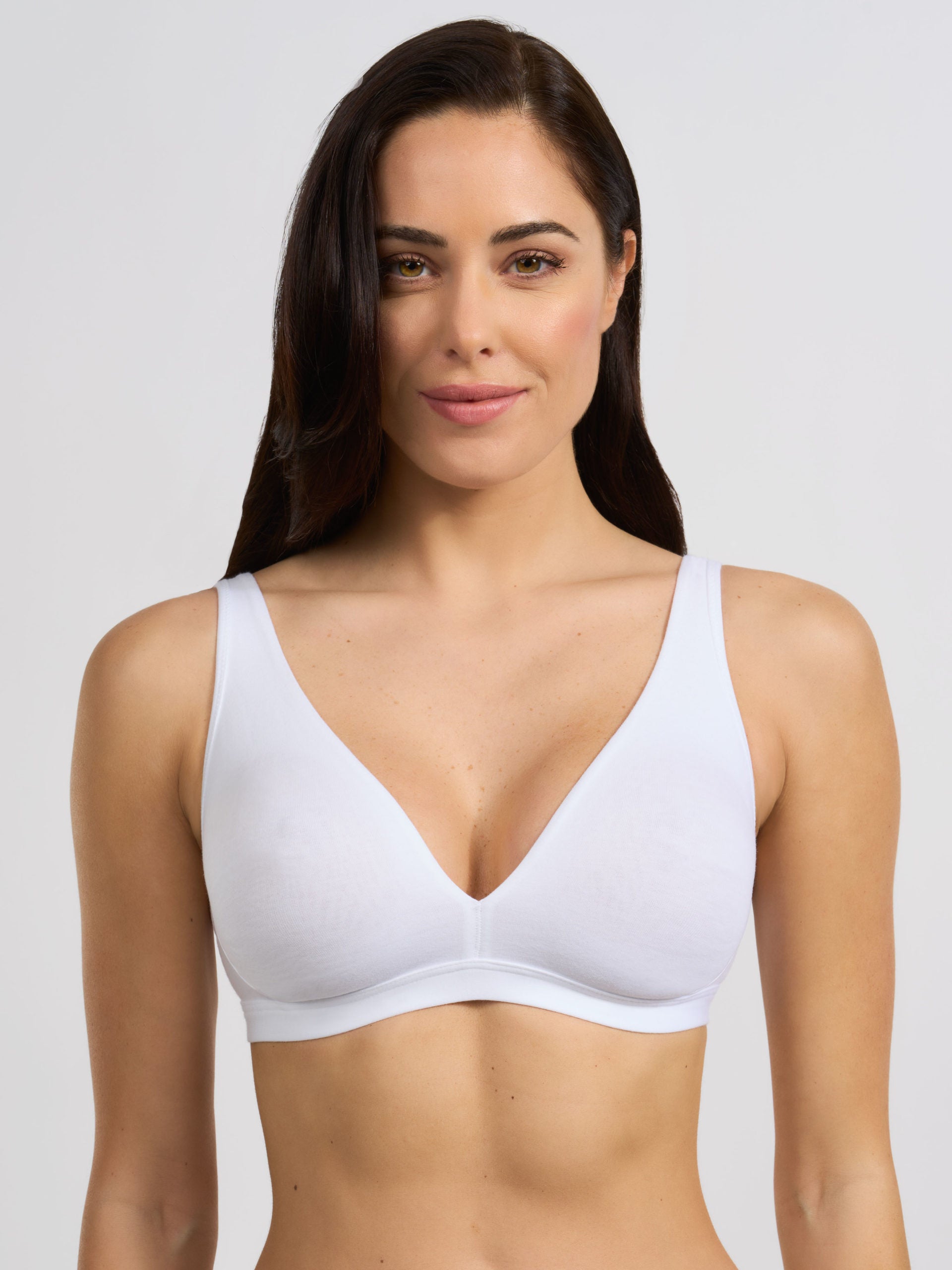 SPIMAN Millennial reggiseno modello vela bianco coppa B in cotone