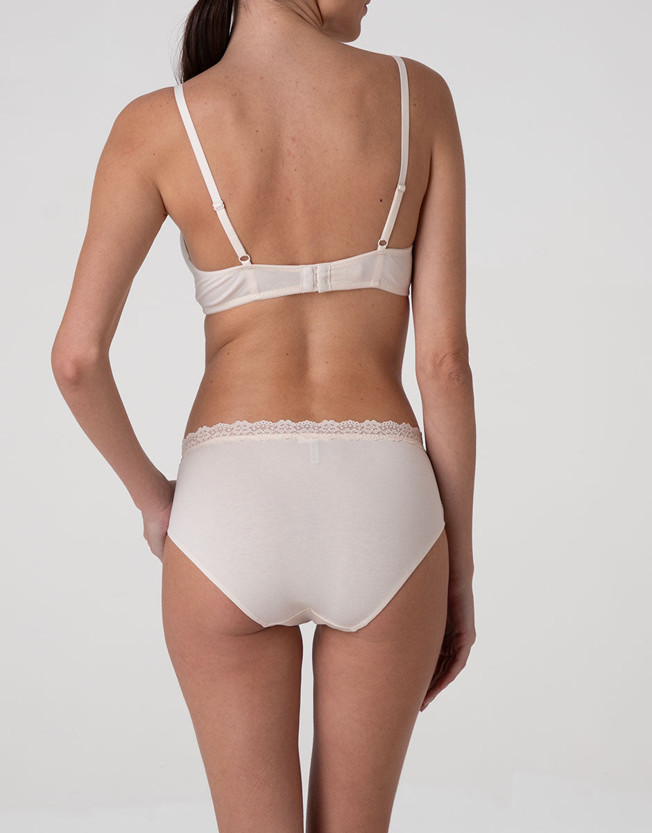 Lovable Invisible Cotton Trendy Modal reggiseno senza ferretto avorio perlato cotone modal