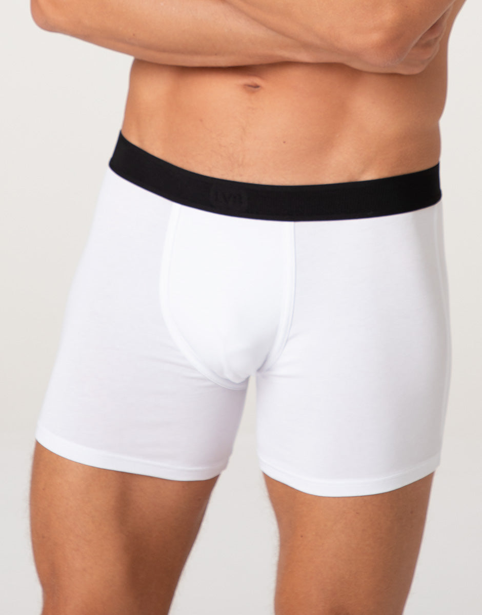 Lovable Value Elegance Signature Cotton boxer lungo bianco cotone Pima