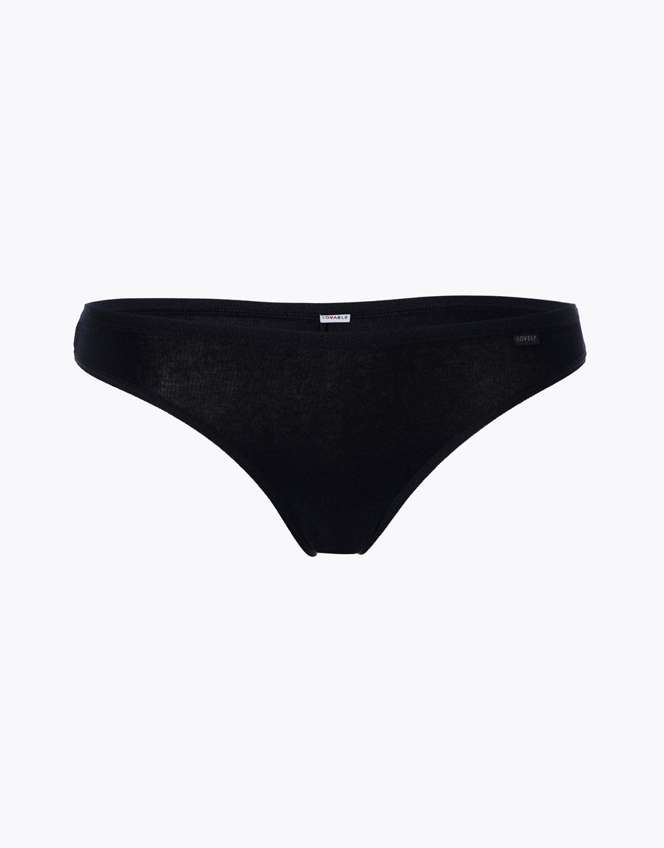 Lovable Lovely brasiliano nero in cotone modal