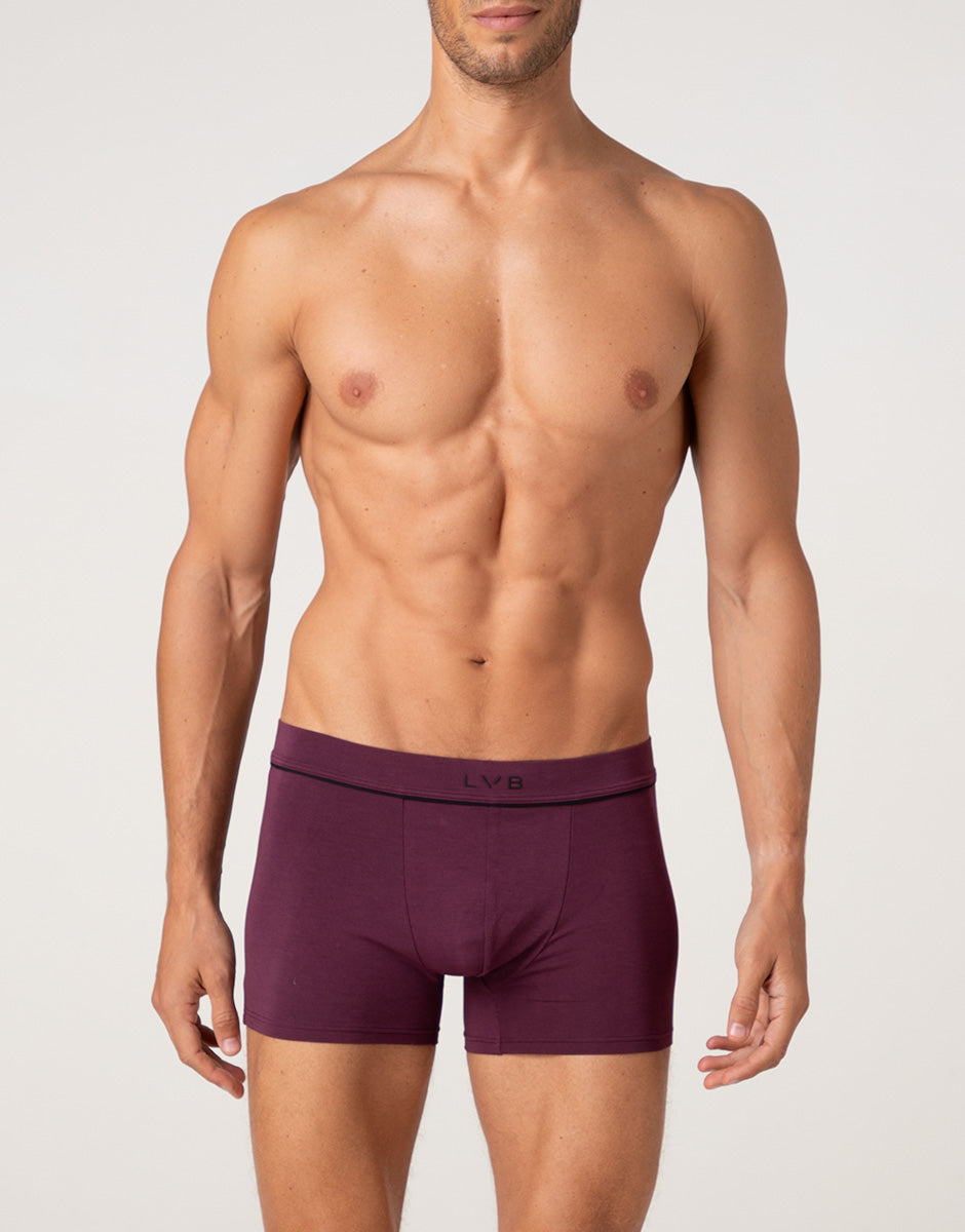Lovable Value Elegance Modern Cotton Modal boxer uomo vinaccia taglia 4/M