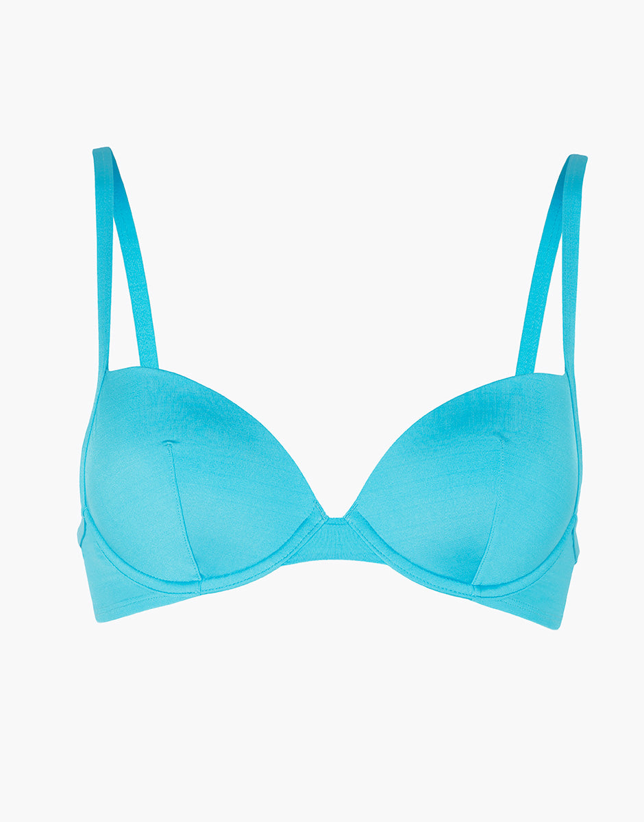 Lovable Glam Shiny Micro Essential Micro reggiseno bikini turchese imbottito