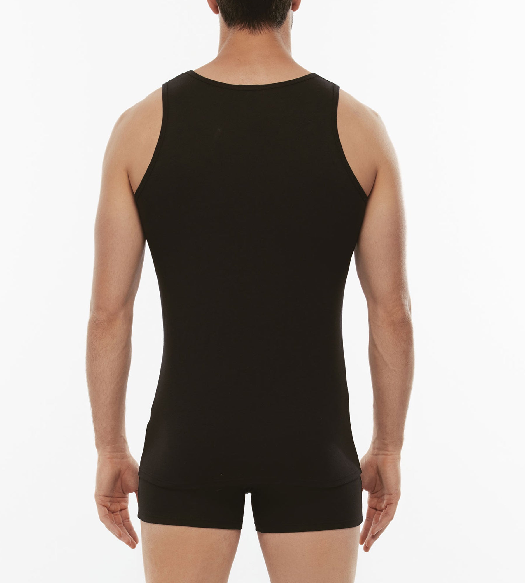 Lovable Basic Soul Cotton Stretch canotta nera in cotone elasticizzato