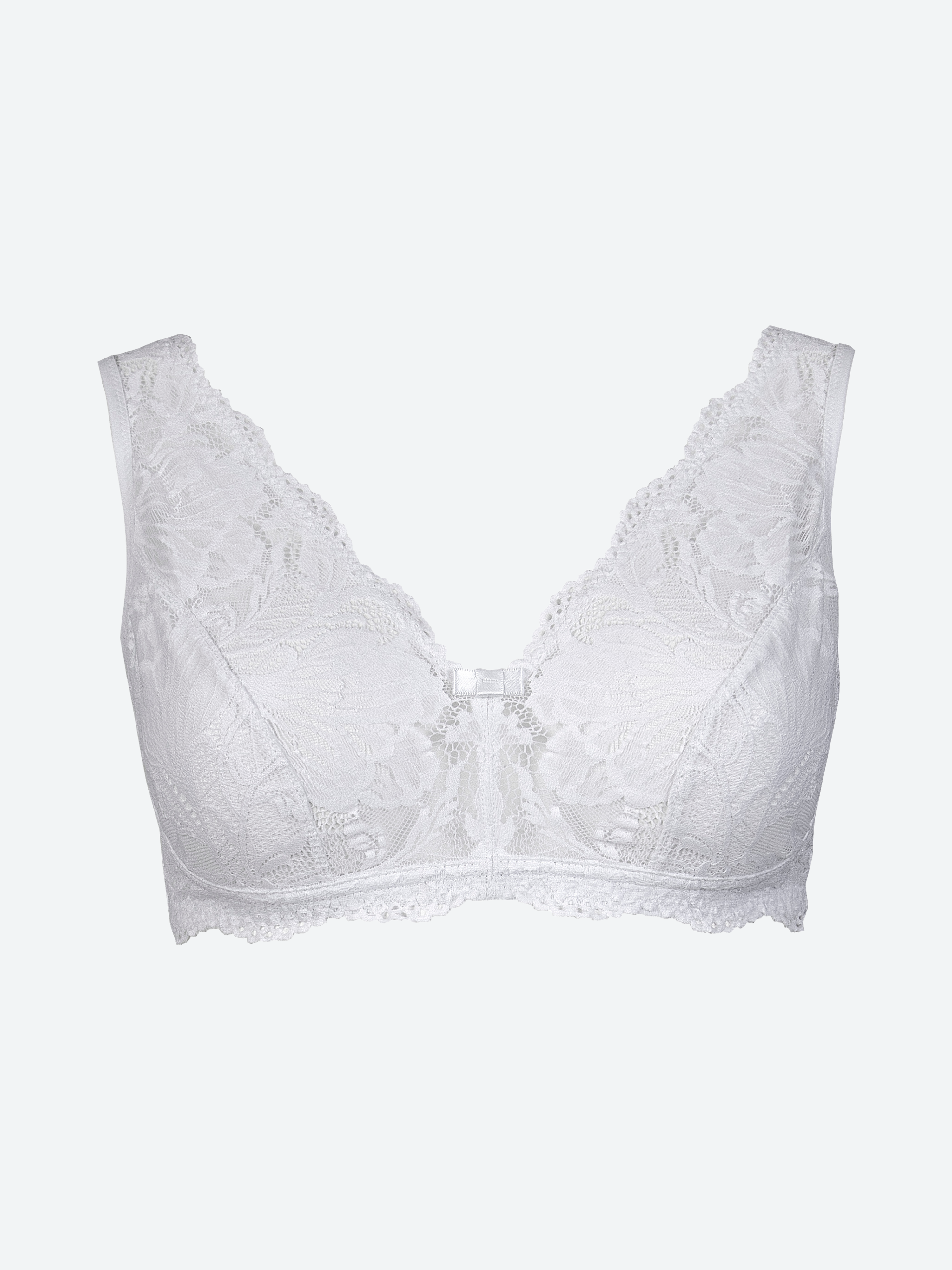 SPIMAN Style reggiseno modello vela in pizzo jacquardtronic bianco