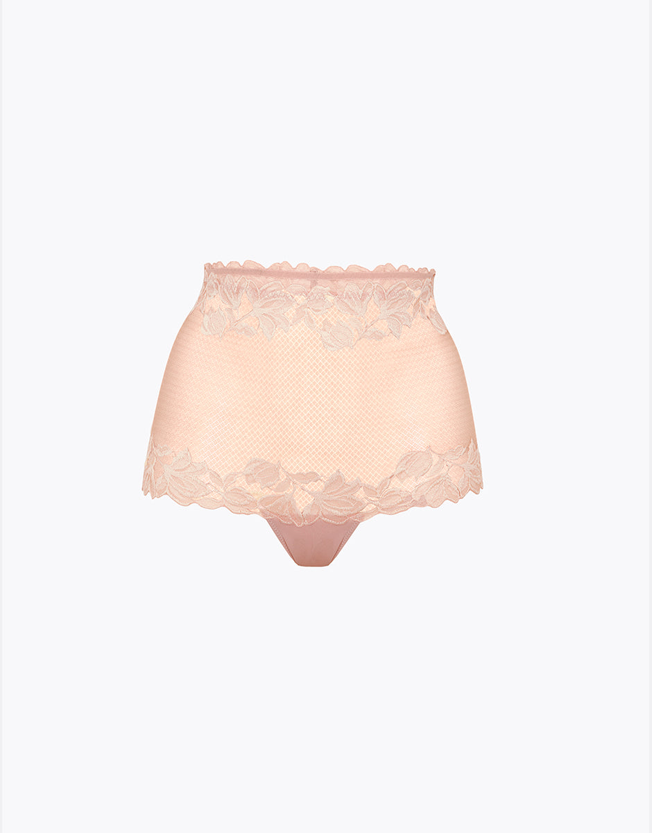 Lovable So Lacy Panties Elegant Muse slip alto avorio perlato e rosa in pizzo