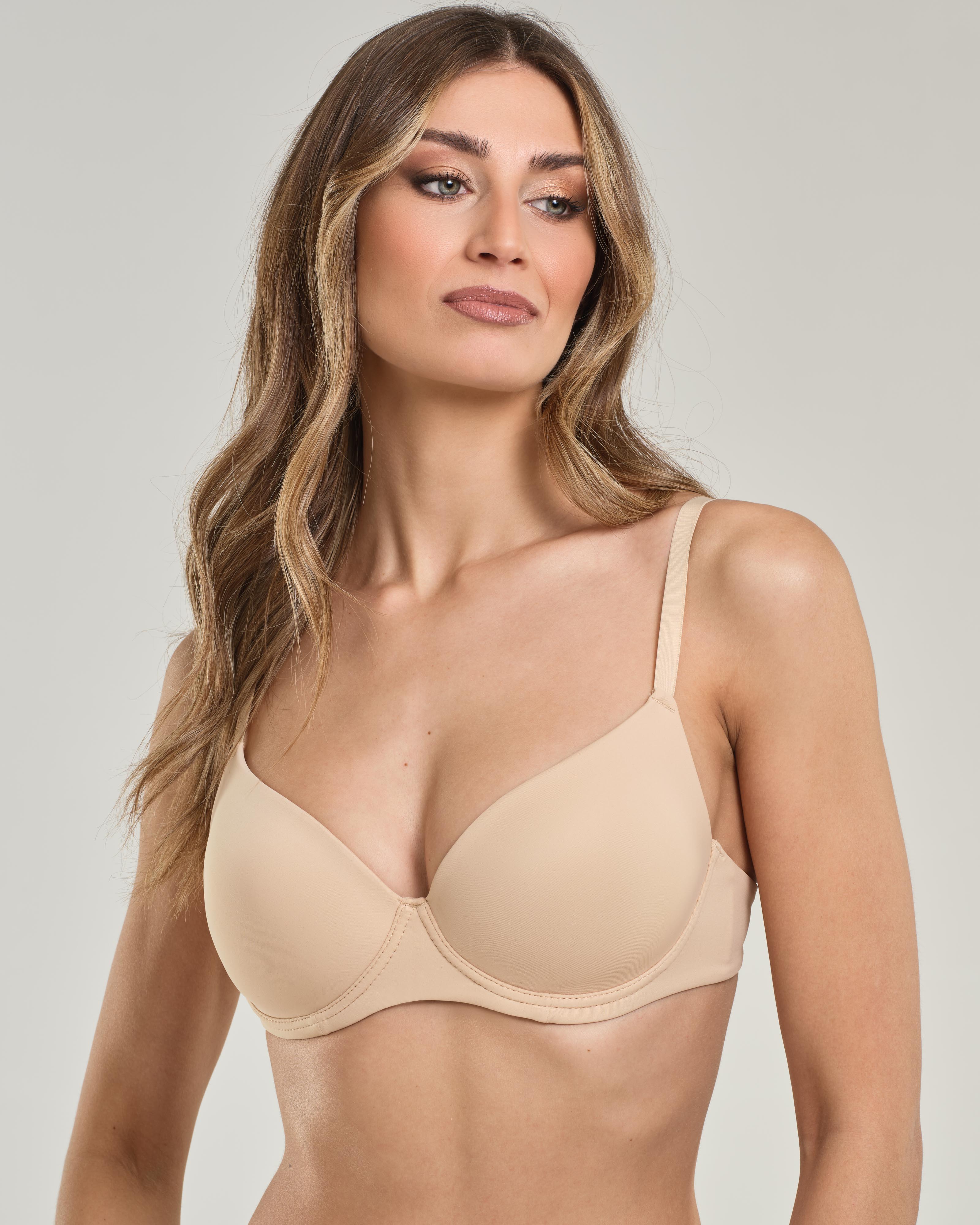 SPIMAN Design Reggiseno balconcino con ferretto Coppa B Nero taglia 2