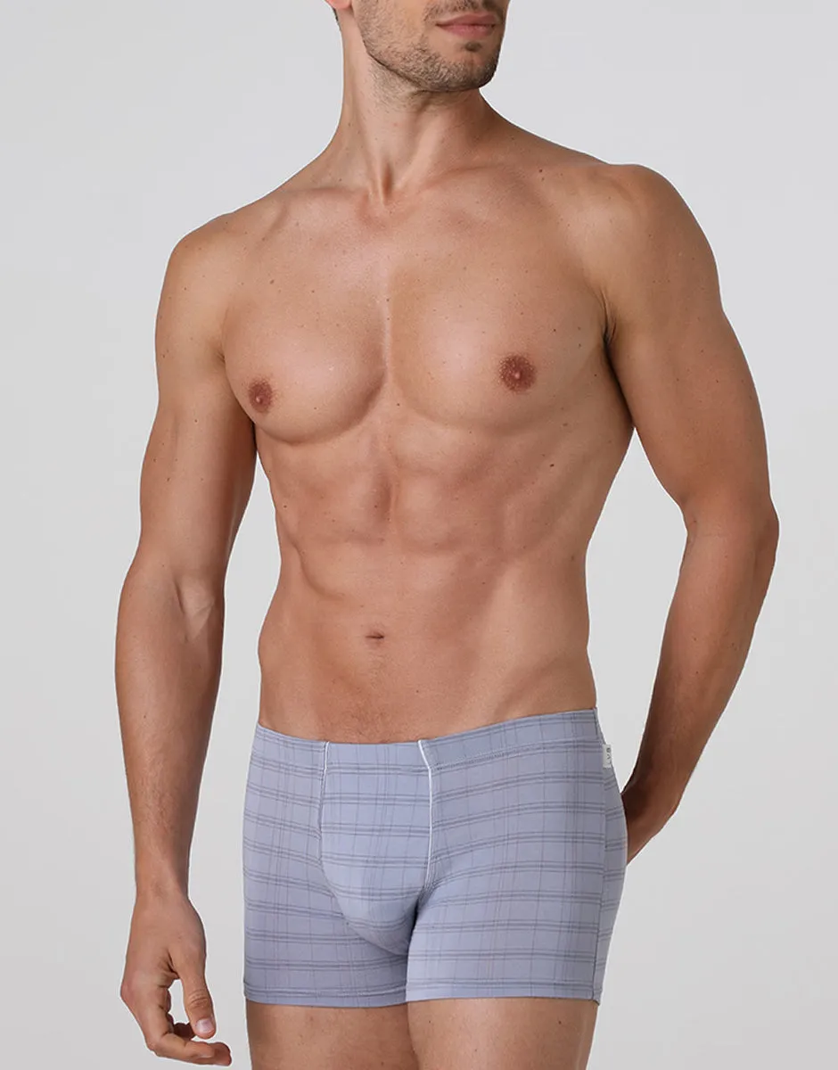 Lovable Value Elegance boxer uomo in micromodal grigio chiaro