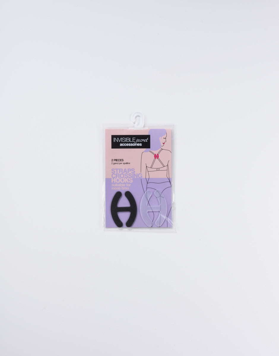 Lovable Invisible Secret ganci per spalline taglia unica 2 pezzi nero e trasparente