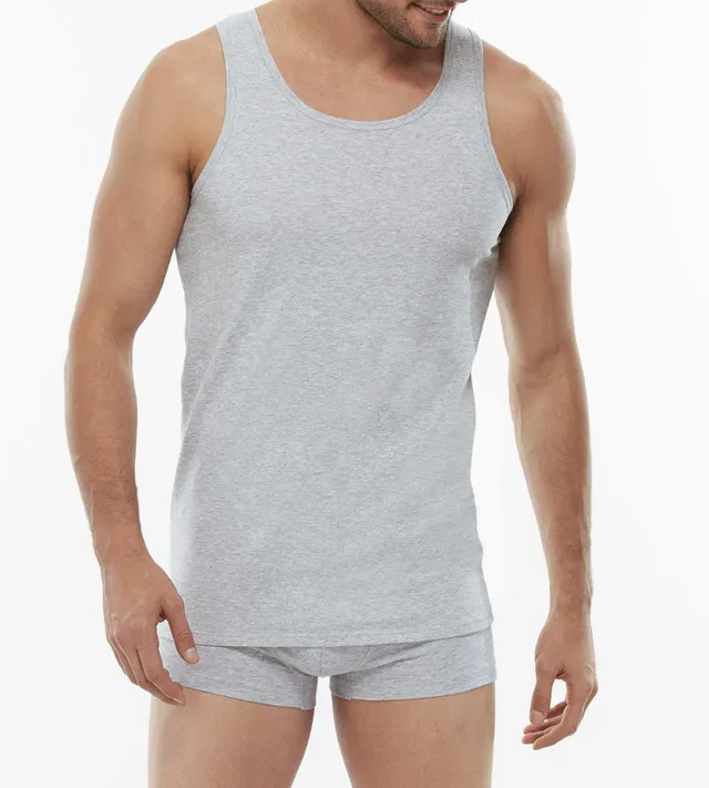 Lovable Basic Soul 100% Pure Cotton canotta grigio melange in cotone
