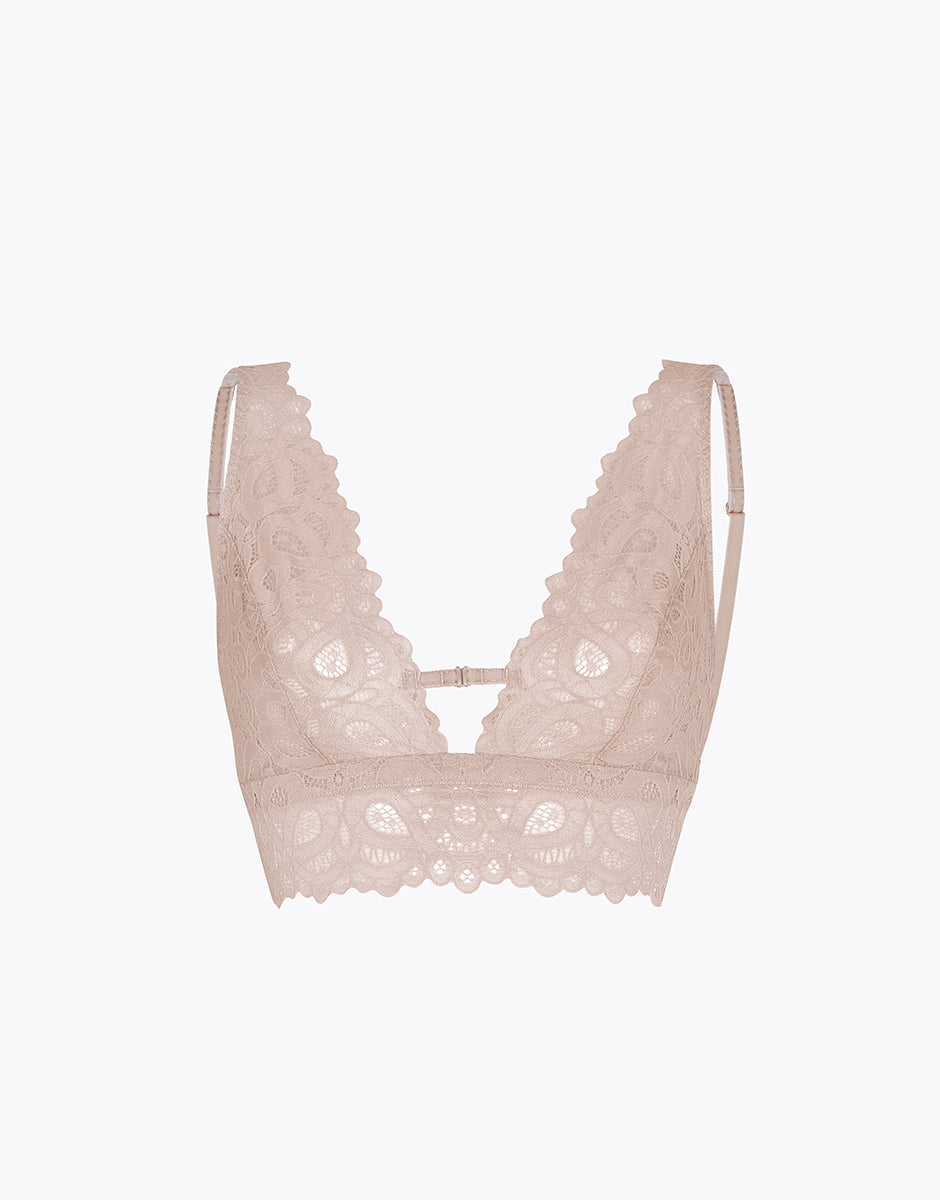 Lovable Craft Lace bralette in pizzo cappuccino 2/S senza ferretto