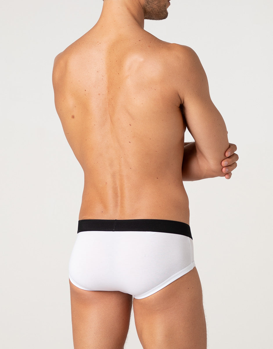 Lovable Lovely Signature Cotton slip uomo cotone Pima bianco 3/S