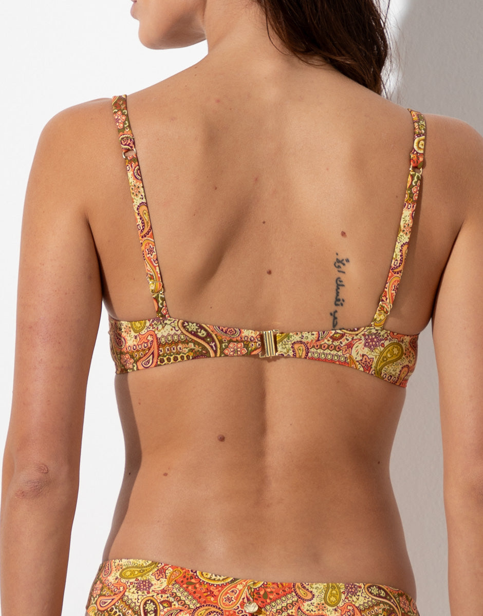 Lovable Glam Shiny Micro Braid Printed Micro reggiseno con ferretto cachemire