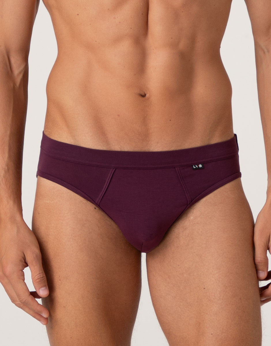 Lovable Lovely Slip Casual Stretch Cotton slip uomo vinaccia cotone elasticizzato