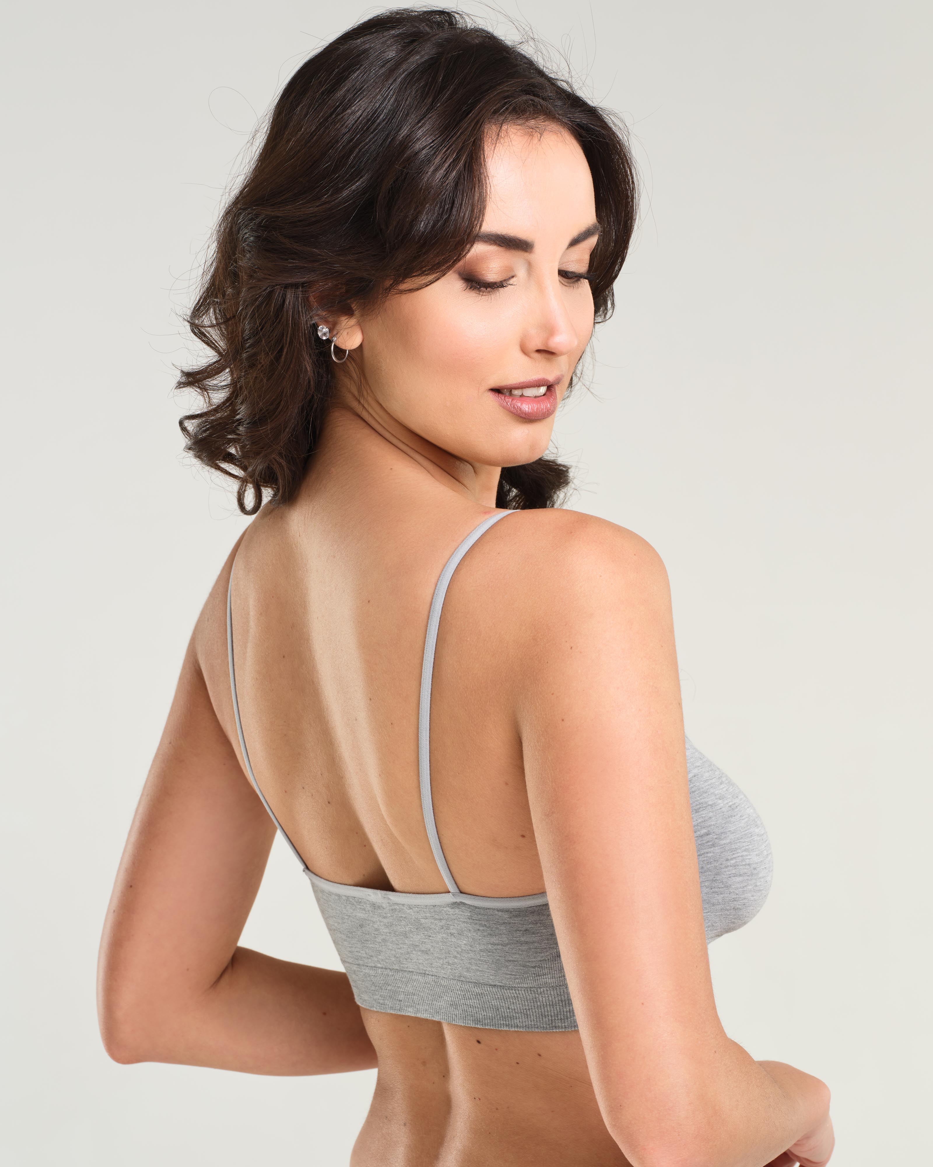 SPIMAN #Lifestyle Bamboo bralette Melange traspirante