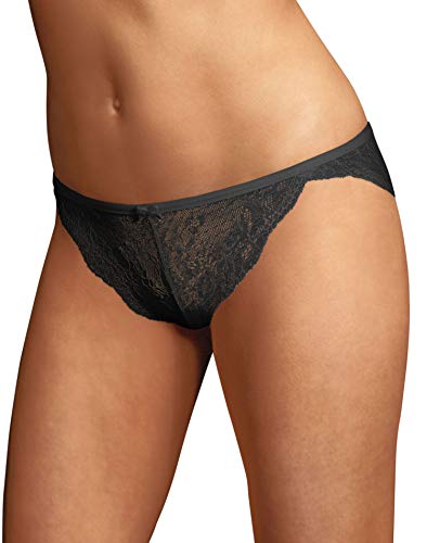 Maidenform Underwear All Lace Tanga tanga nero in pizzo