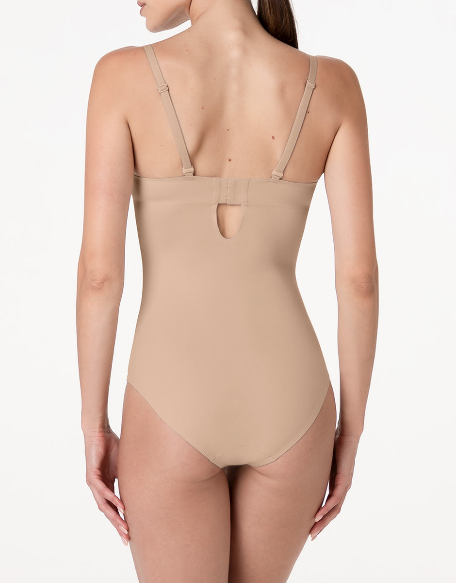 Lovable Invisible Essence body con ferretto in microfibra nudo chiaro