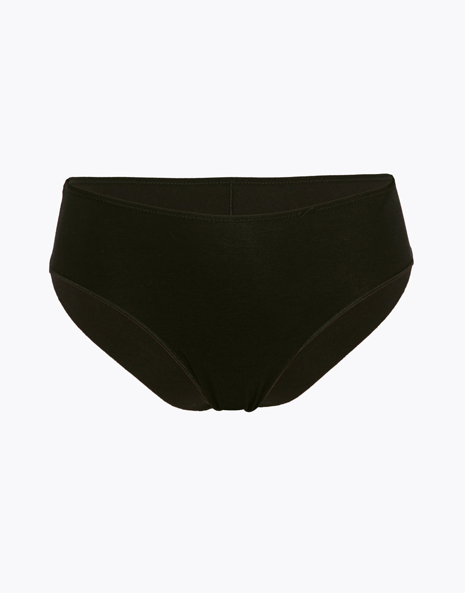 Lovable Invisible Cotton slip midi nero in cotone