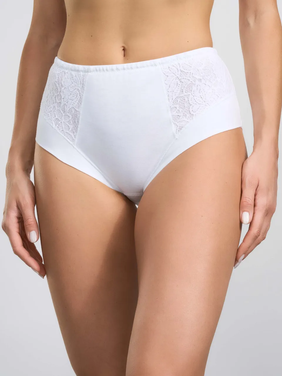 SPIMAN Cotton guainetta in cotone elasticizzato e pizzo