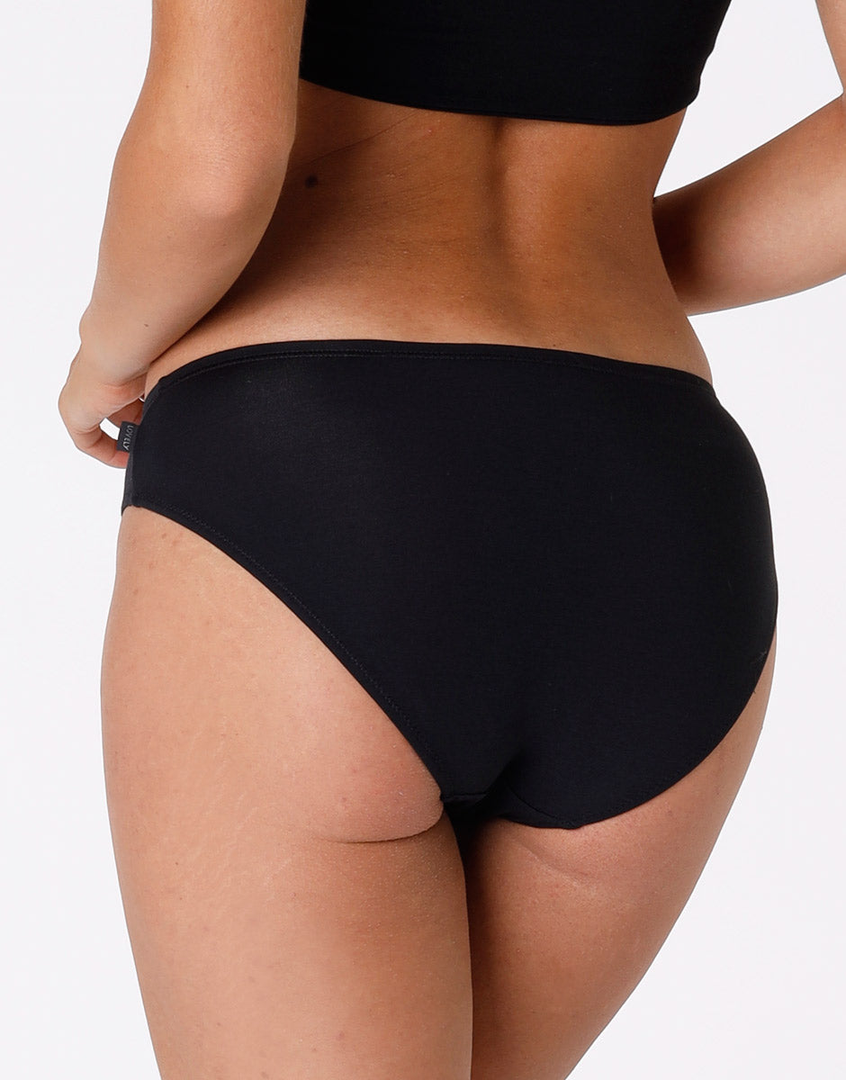 Lovable Lovely slip nero a vita bassa in cotone modal vellutato