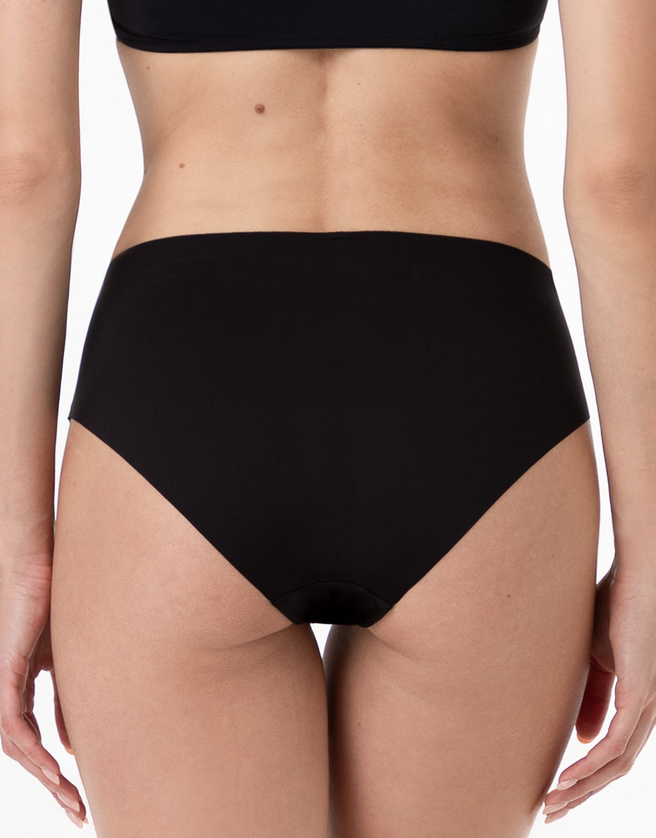 Lovable Second Skin Micro slip midi 2/S nero senza cuciture