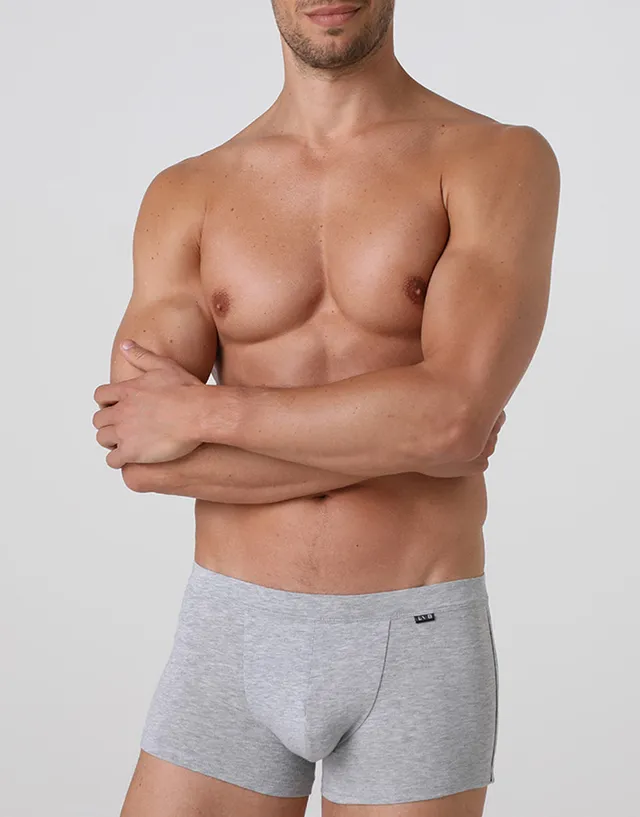 Lovable Value Elegance Short boxer Cotton Stretch grigio melange 1 pezzo cotone elasticizzato