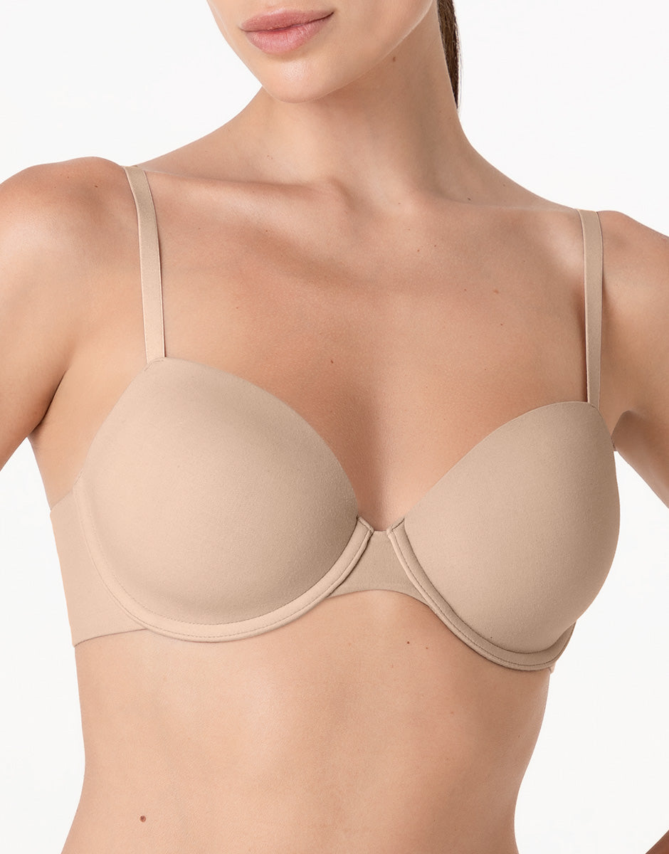 Lovable Invisible Essence reggiseno con ferretto nudo chiaro microfibra
