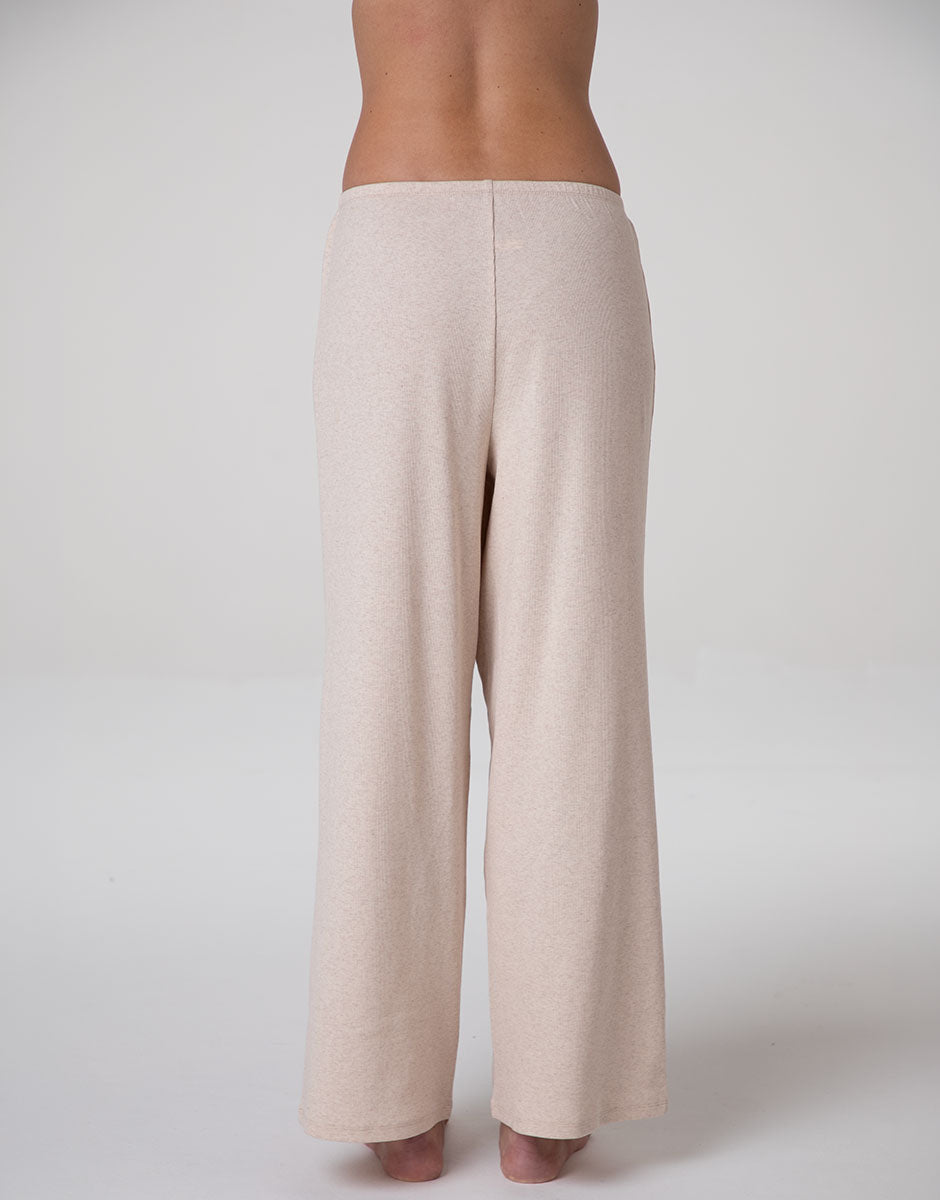 Lovable Basic Soul Pantaloni Lunghi in Cotone a Costine beige melange morbidi