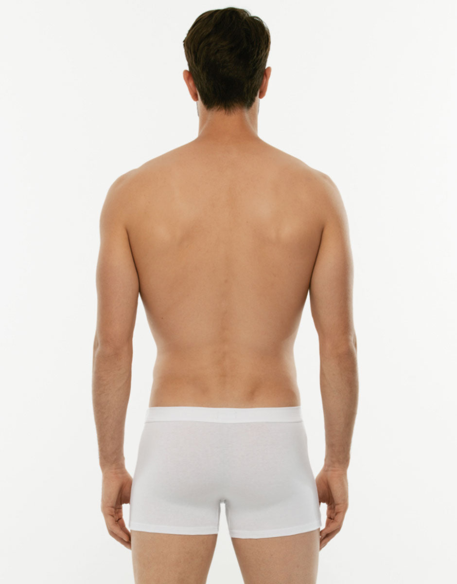 Lovable Value Elegance short boxer cotone elasticizzato bianco bipack 3/S
