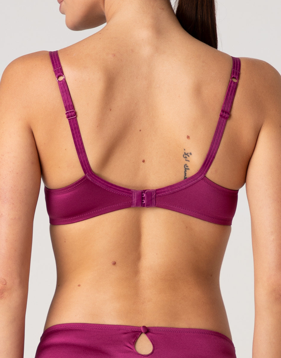 Lovable Invisible Lift Chic Micro reggiseno balconcino lampone viola coppa 3B in microfibra