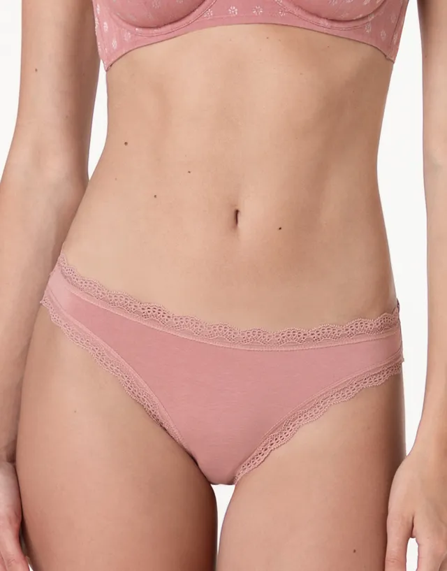 Lovable So Lacy Panties slip cotone elasticizzato rosa polvere taglia 2/S
