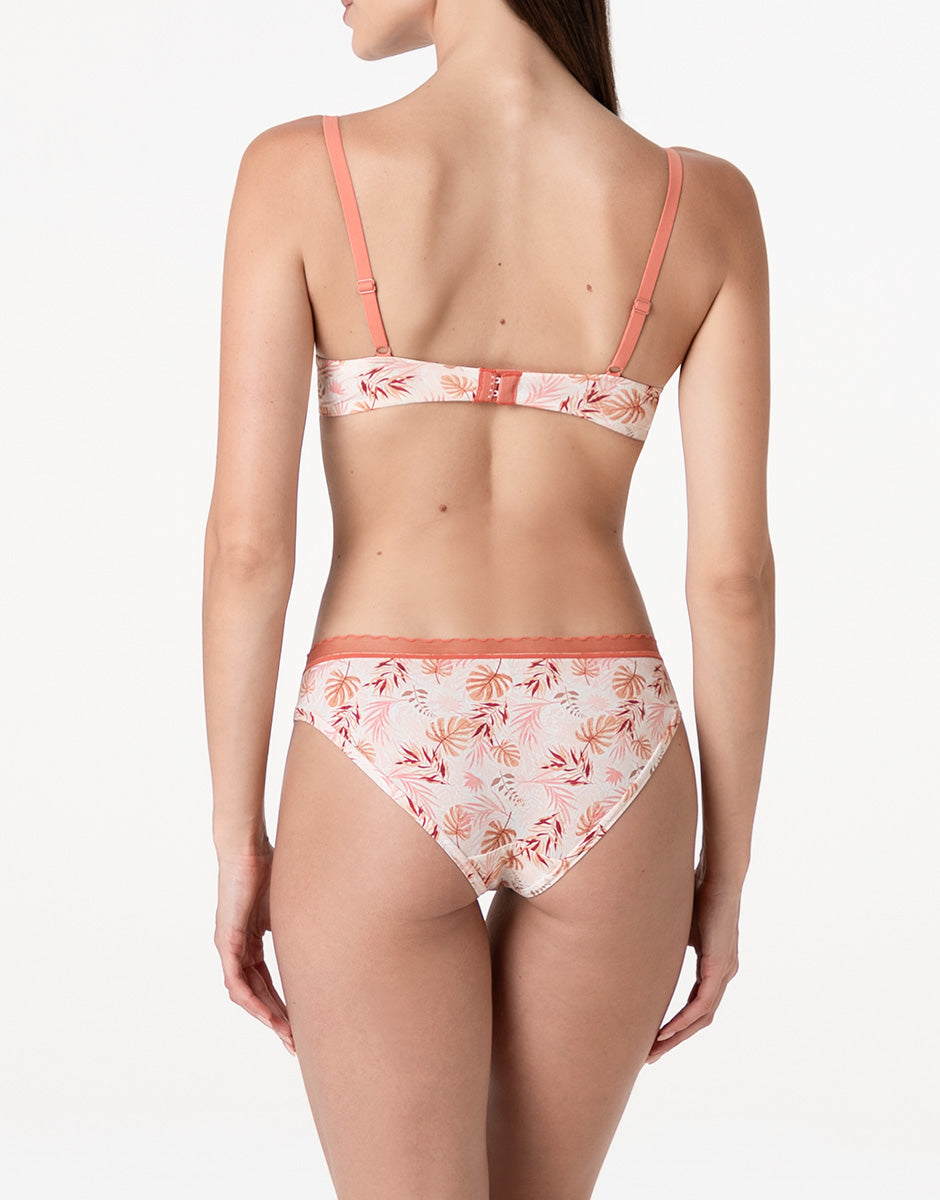 Lovable My Daily Comfort Printed slip rosa polvere stampato in microfibra