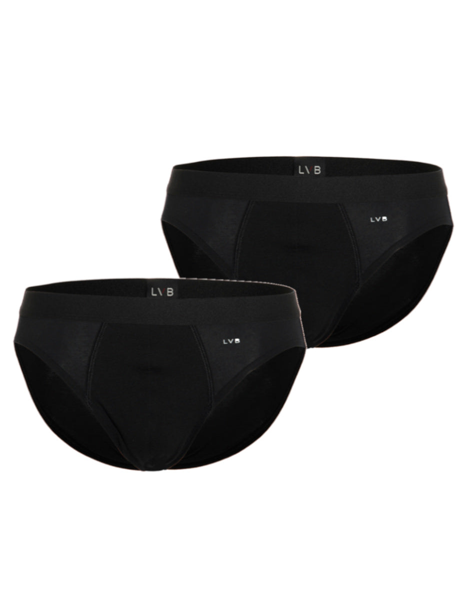 Lovable Value Elegance bipack slip in cotone elasticizzato nero 2 pezzi