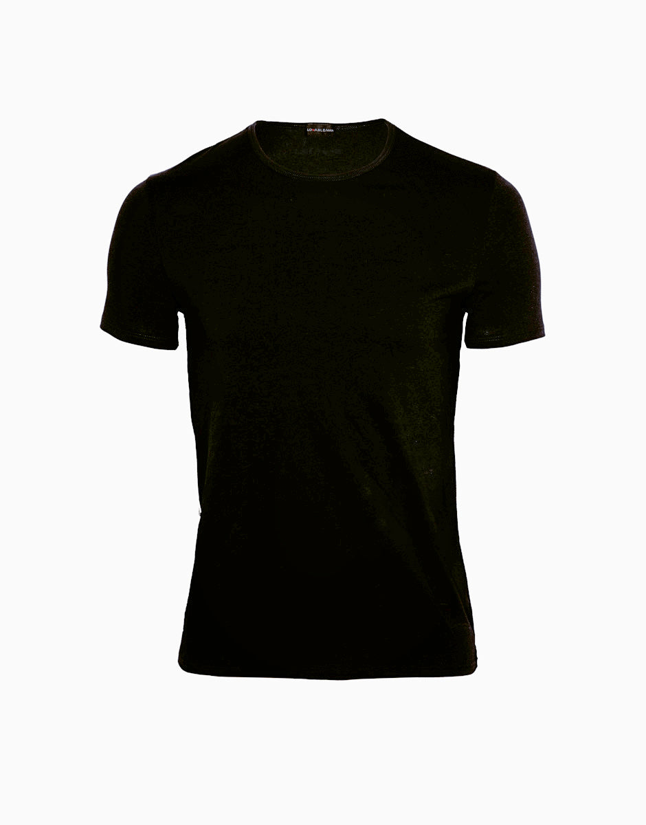 Lovable Basic Soul Cotton Stretch T-shirt girocollo nero