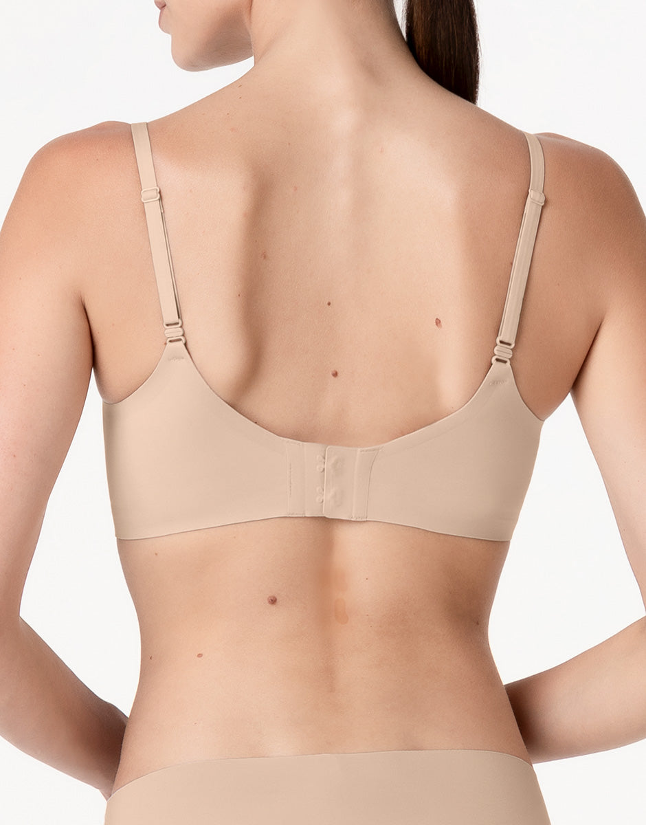 Lovable Invisible Fusion reggiseno brassiere senza ferretto nudo chiaro