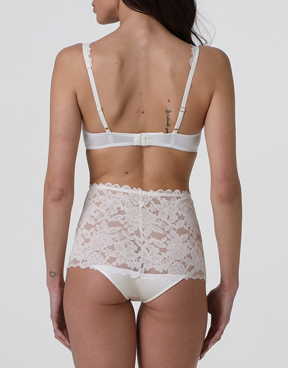 Lovable So Lacy Panties Beautiful Lace slip alto bianco latte 2/S