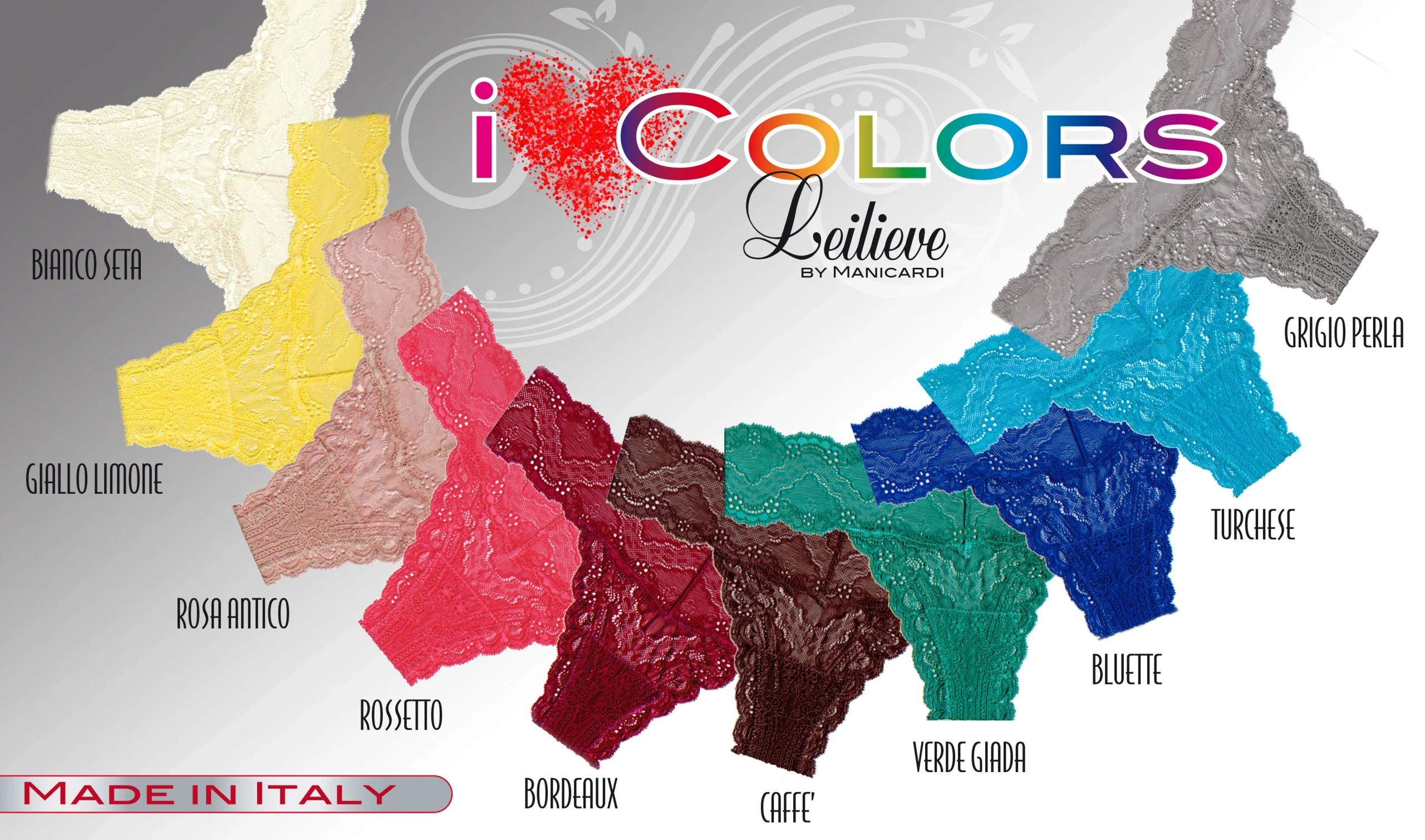 Leilieve I Colours Brasiliana in pizzo elasticizzato morbido