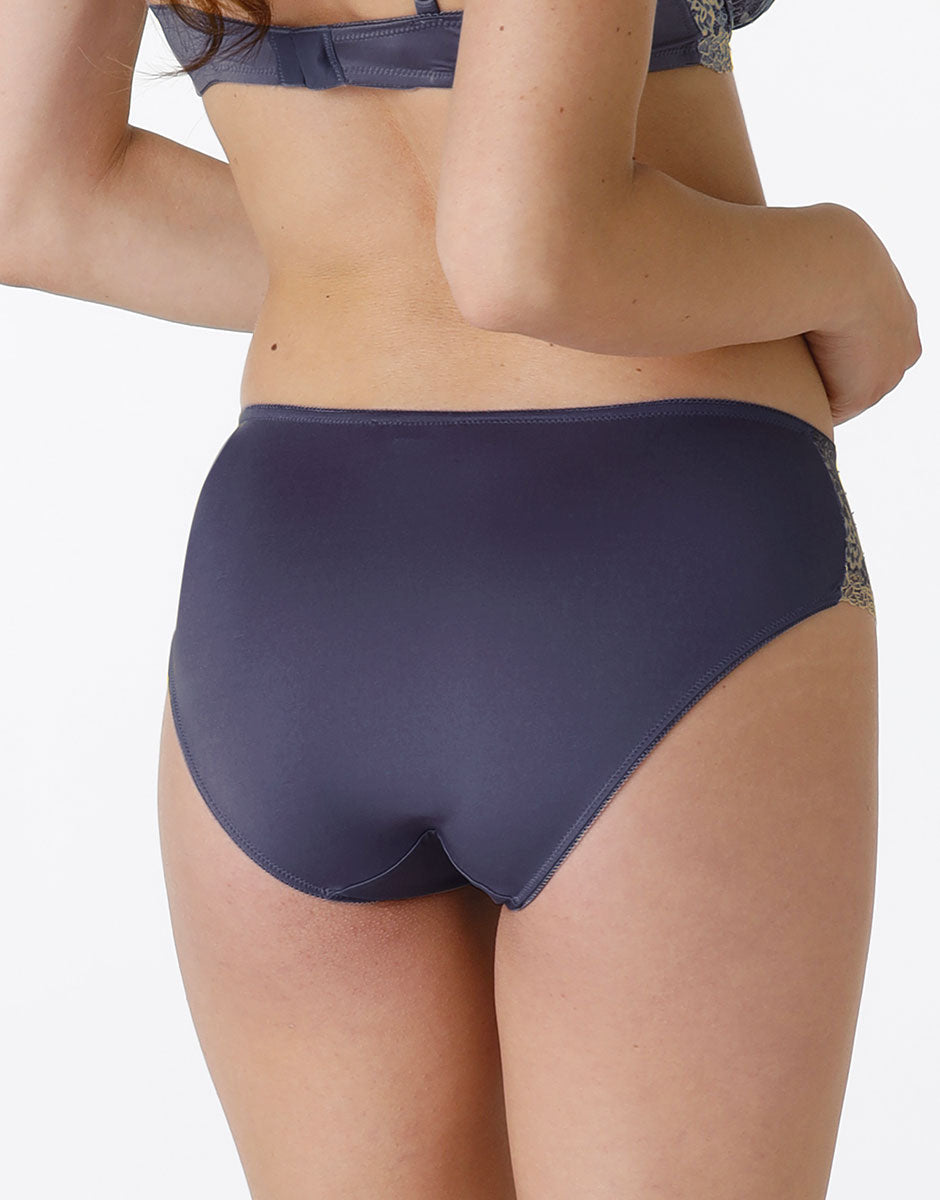 Lovable So Lacy Panties Beauty Curves slip alto midi blu jeans cappuccino