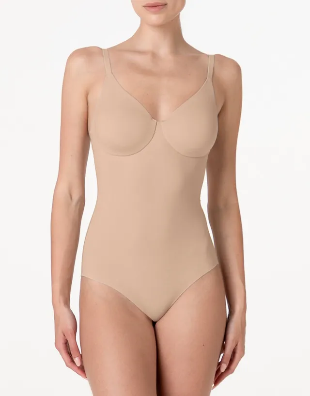 Lovable Invisible Essence body con ferretto in microfibra nudo chiaro