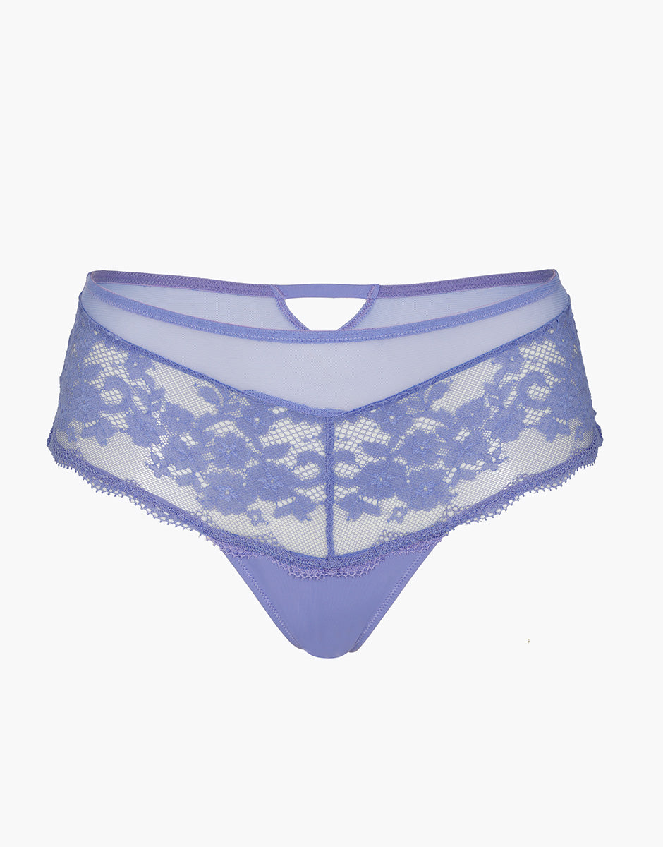 Lovable So Lacy Panties Flower Dreams culotte brasiliana violetto in tulle e pizzo