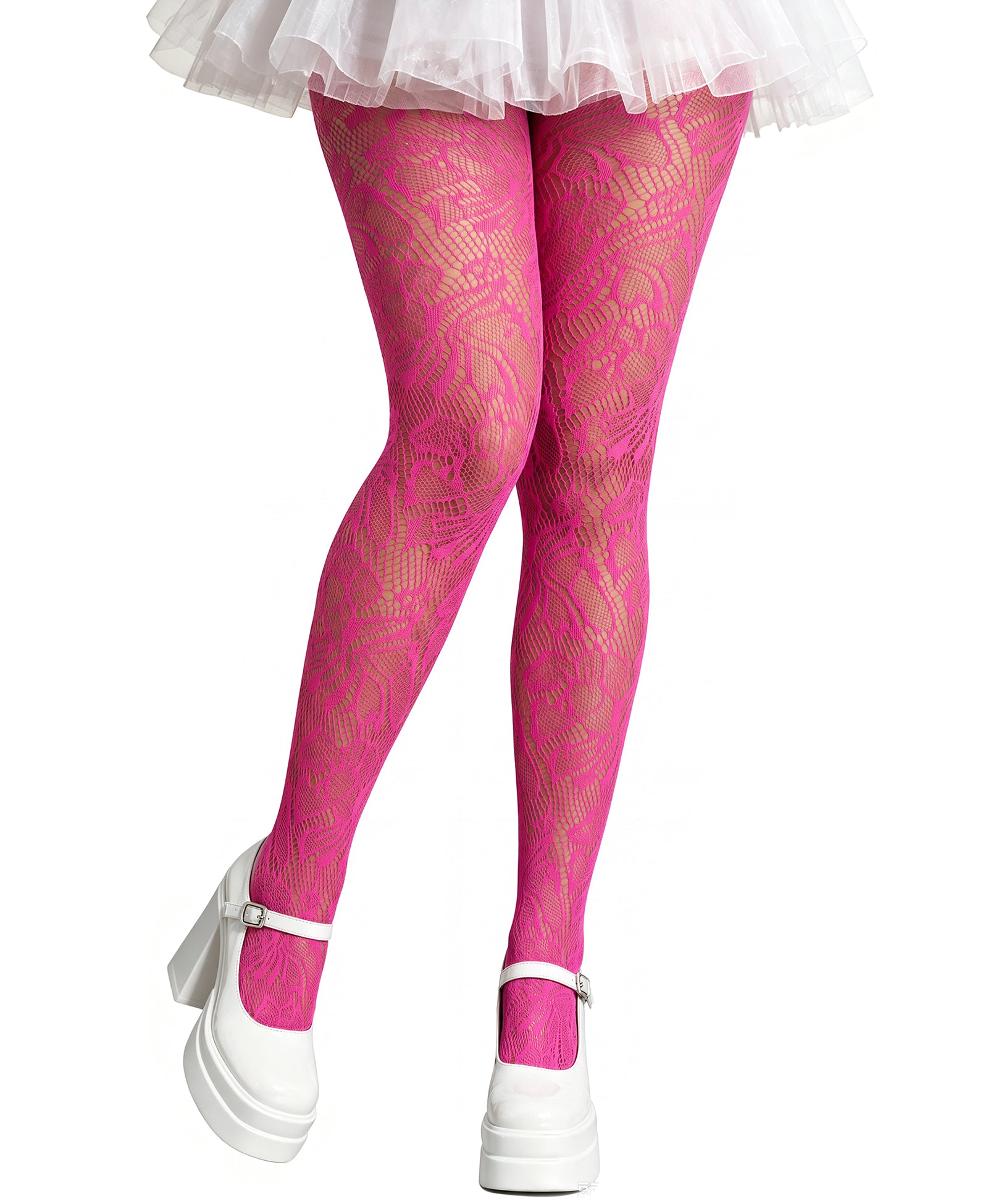 RSLOVE Patterned tights Floral Lace collant neri in pizzo