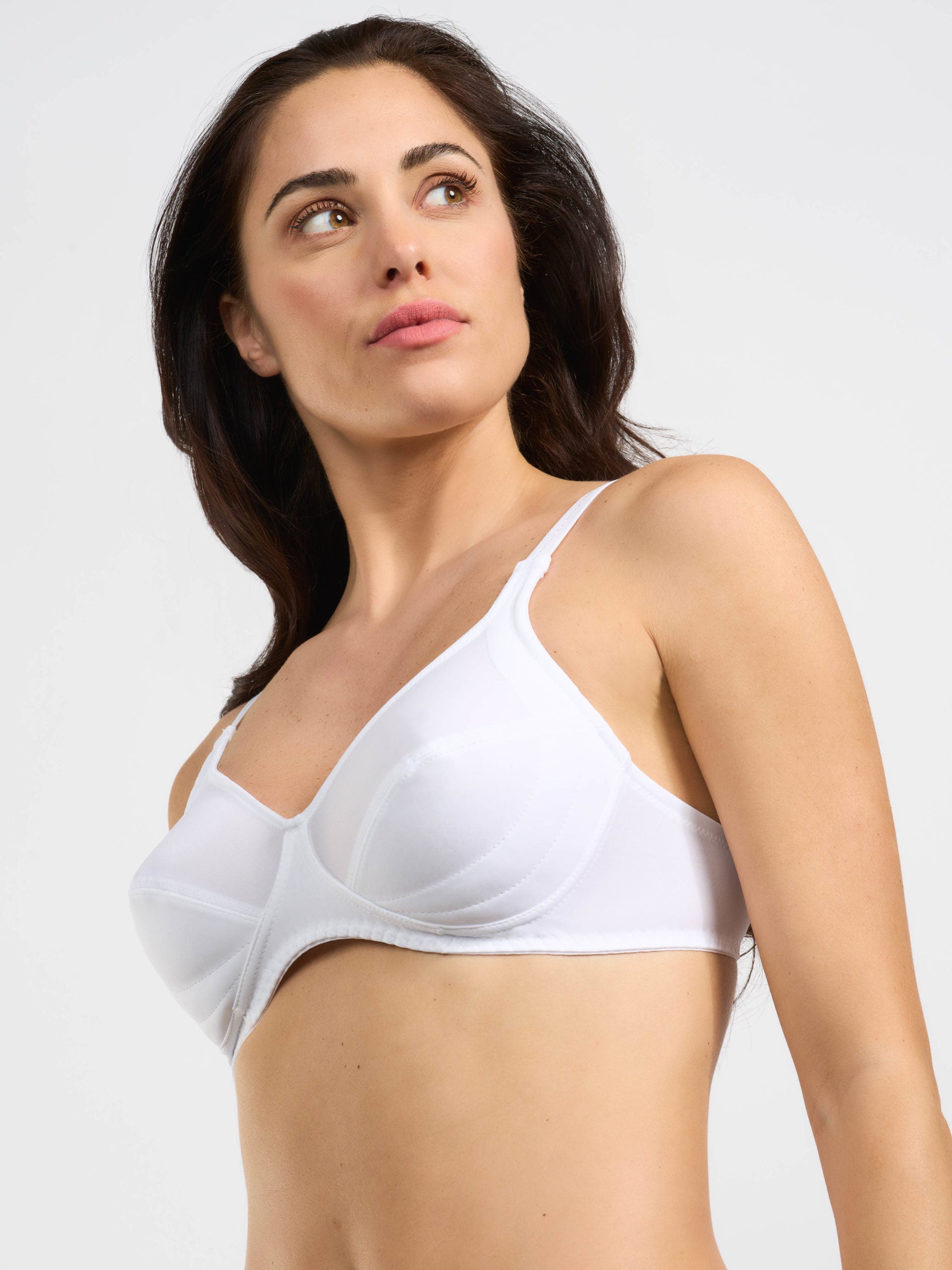 SPIMAN Millennial Reggiseno senza ferretto bianco coppa C