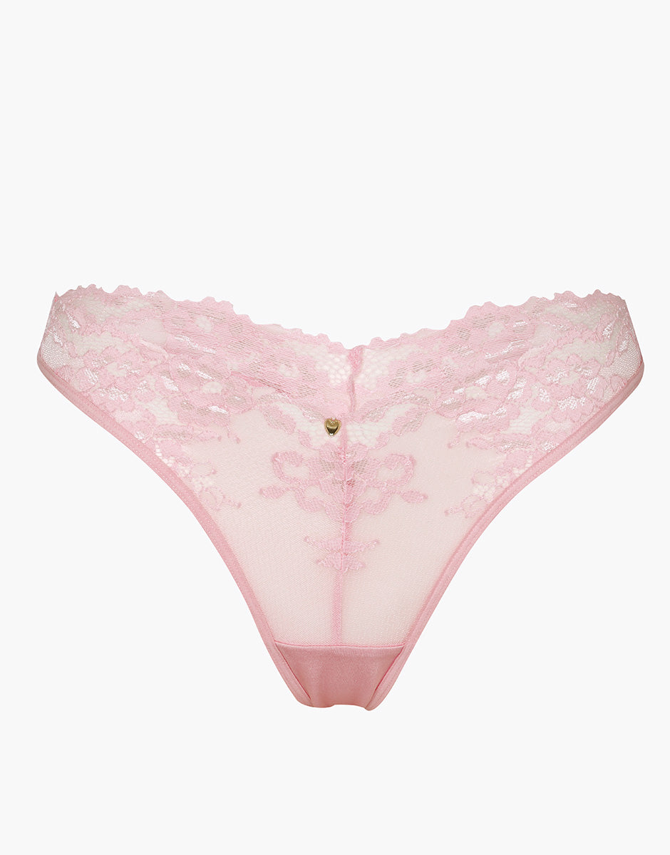 Lovable So Lacy Panties Perizoma Lux Lace rosa confetto 1/XS in pizzo