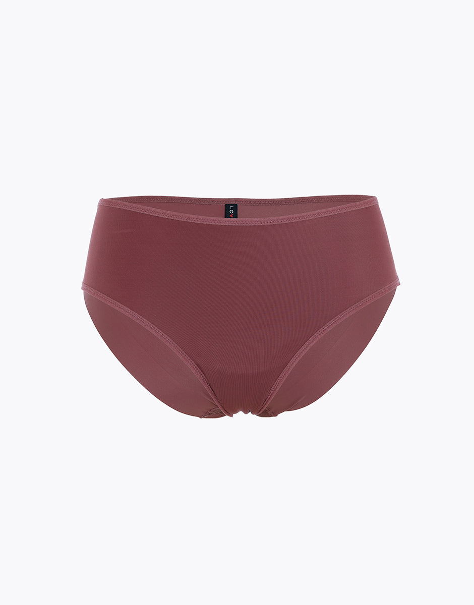 Lovable Invisible Lift Slip midi rosso amaranto in microfibra invisibile