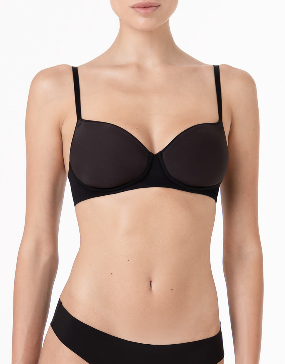 Lovable Invisible Breeze reggiseno senza ferretto nero coppa spacer